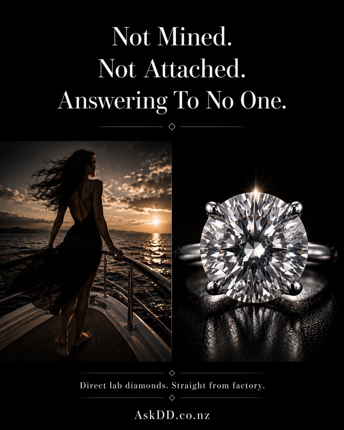 Not mined. Not attached. Answering to no one.